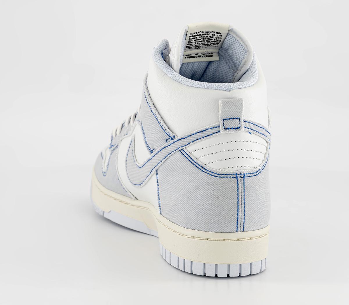 NikeDunk Hi 1985 TrainersSummit White Football Grey Royal Blue