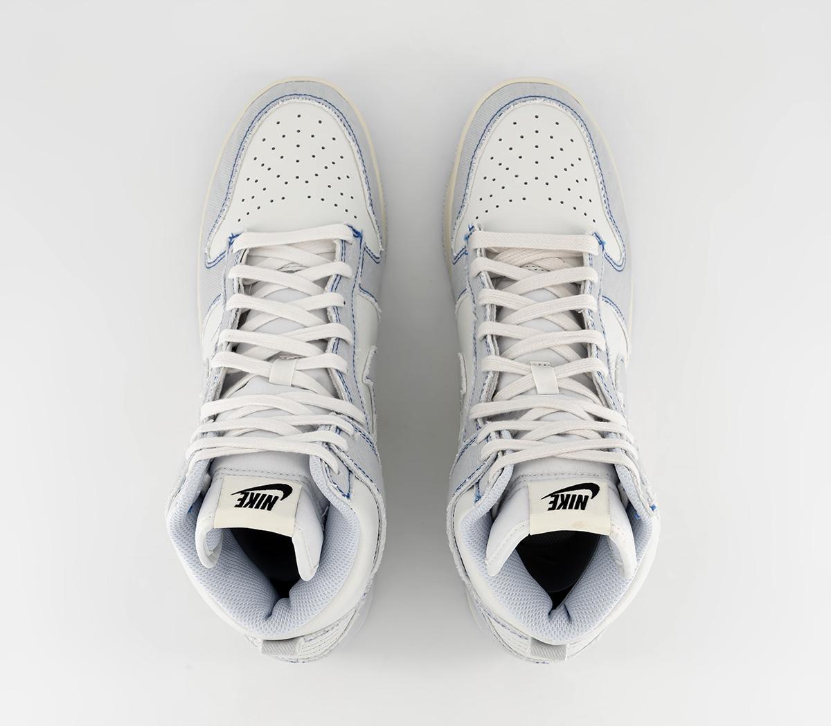 NikeDunk Hi 1985 TrainersSummit White Football Grey Royal Blue