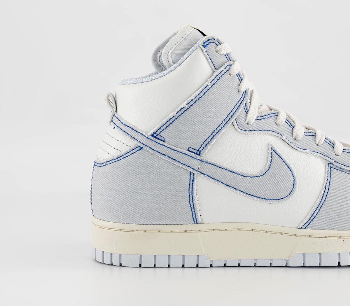 NikeDunk Hi 1985 TrainersSummit White Football Grey Royal Blue