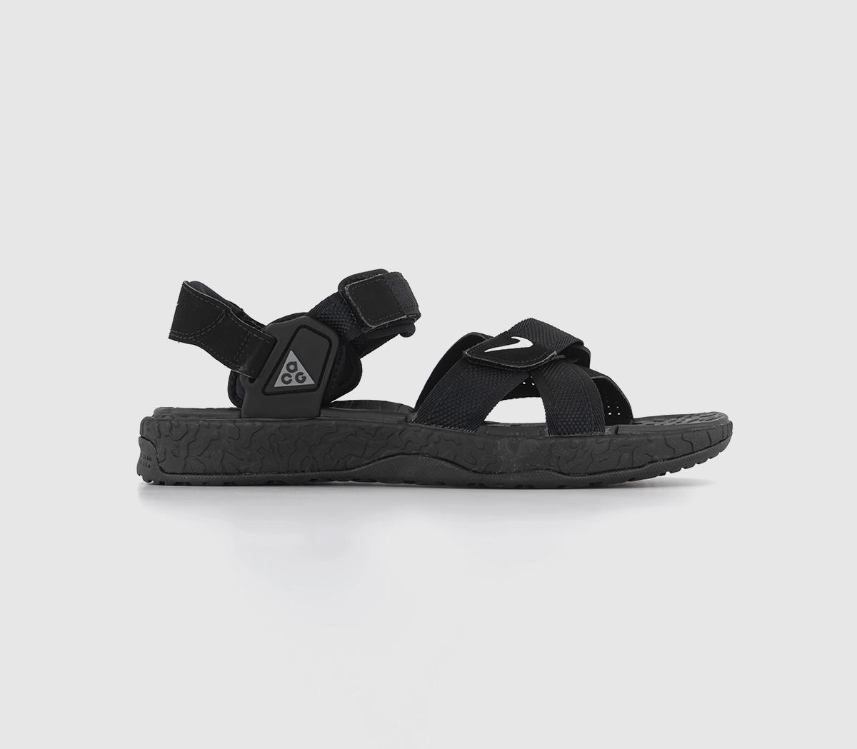Nike Mens Acg Air Deschutz Sandals Black Grey Fog Black Anthracite Dark Grey, 7