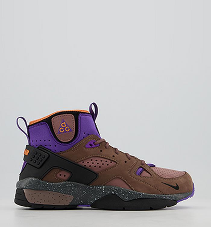 Nike Acg Air Mowabb Trainers Trails End Brown Pitch Prism Violet