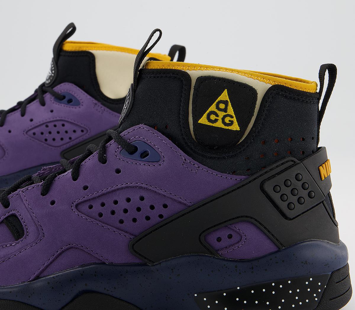 Nike Acg Air Mowabb Trainers Nike Acg Air Mowabb Trainers Gravity Purple University Gold Blue Void