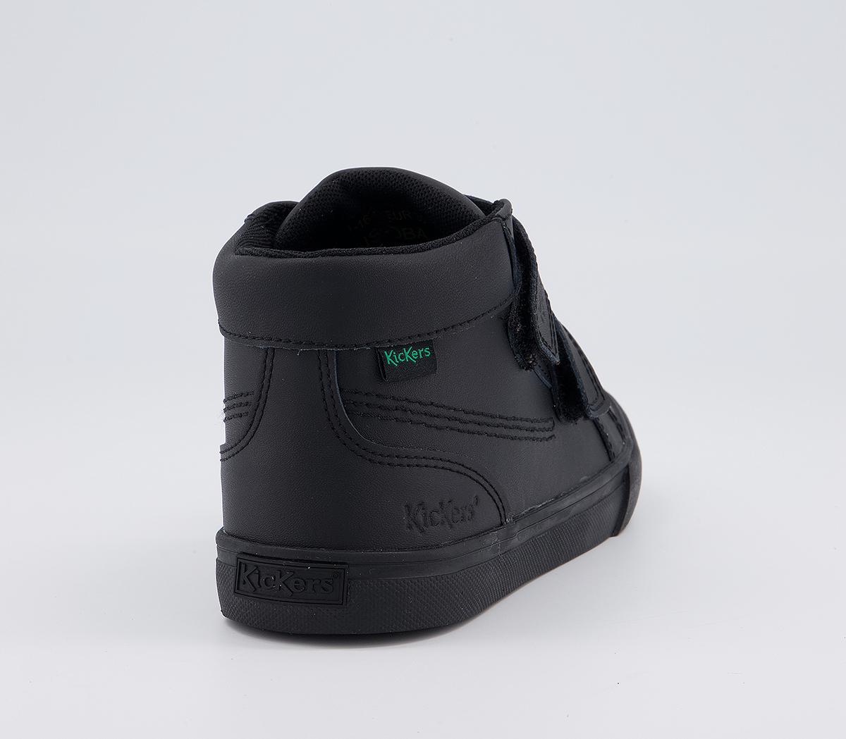 Kickers Tovni Hi Velcro Infant Boots Kickers Tovni Hi Velcro Infant Boots Black Leather