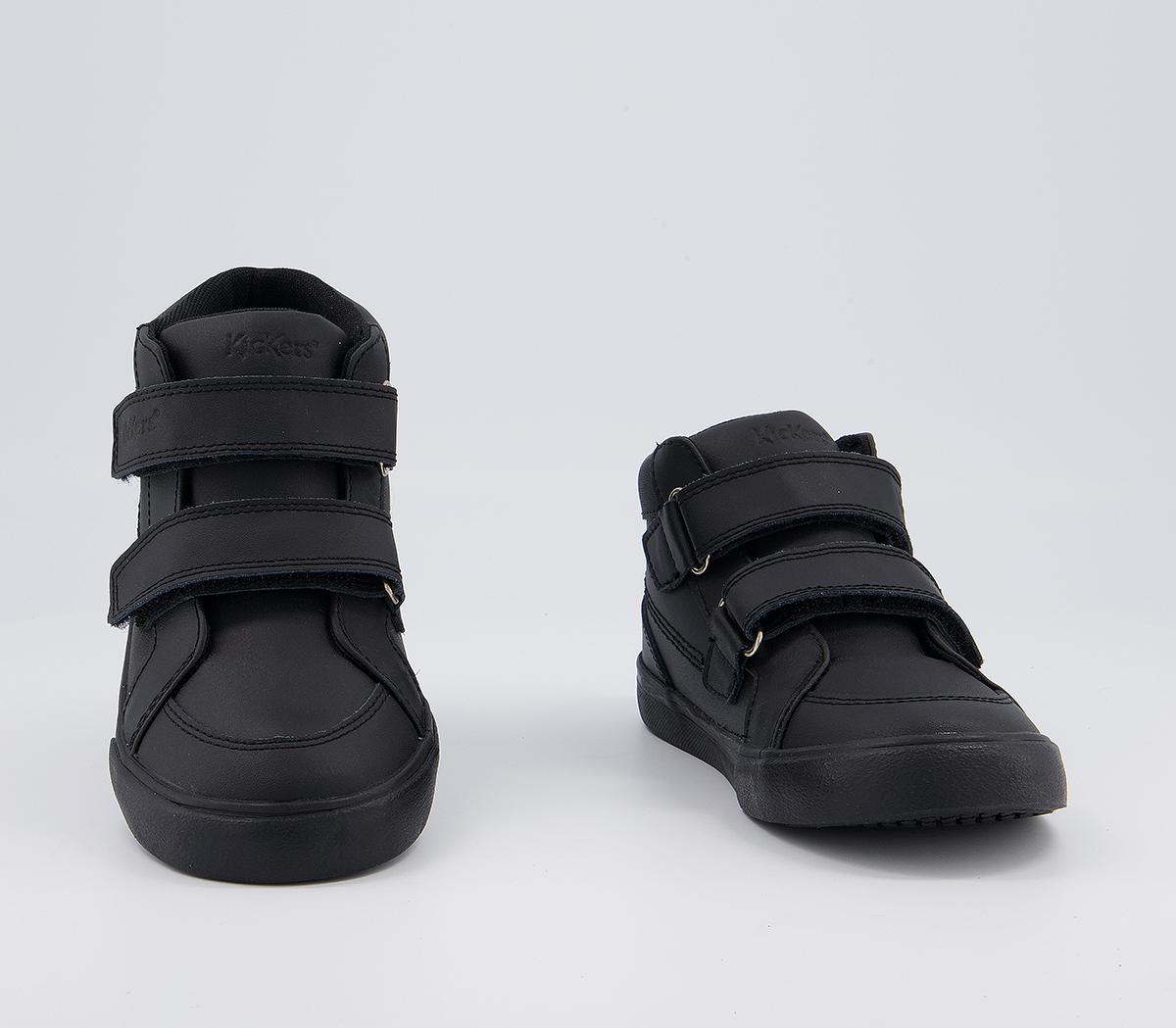Kickers Tovni Hi Velcro Infant Boots Kickers Tovni Hi Velcro Infant Boots Black Leather