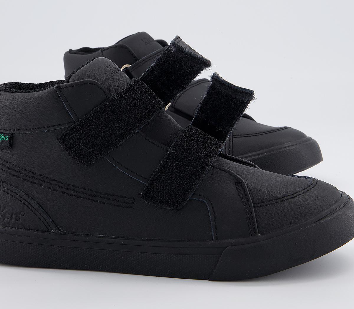 Kickers Tovni Hi Velcro Infant Boots Kickers Tovni Hi Velcro Infant Boots Black Leather