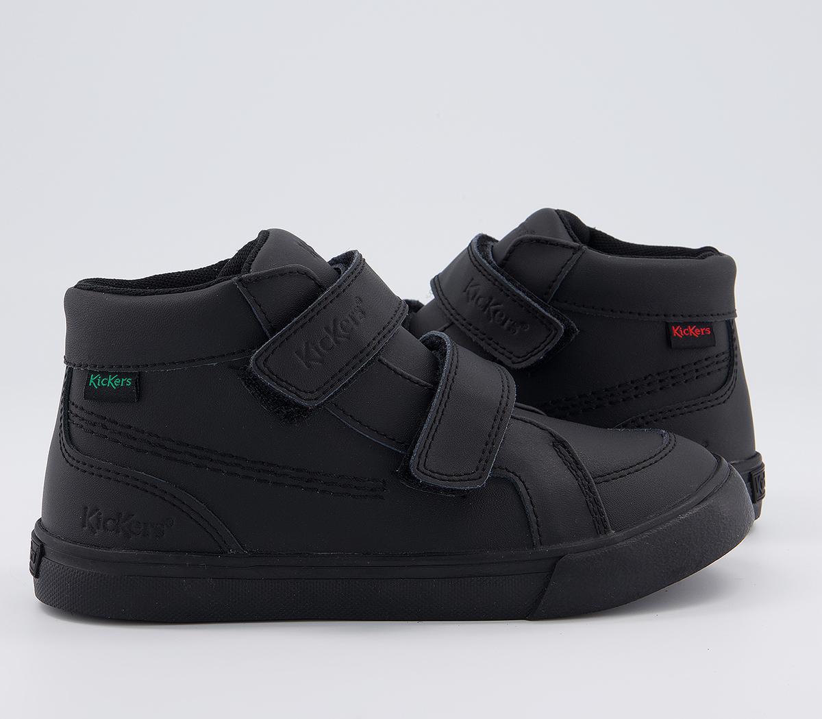 Kickers Tovni Hi Velcro Infant Boots Kickers Tovni Hi Velcro Infant Boots Black Leather