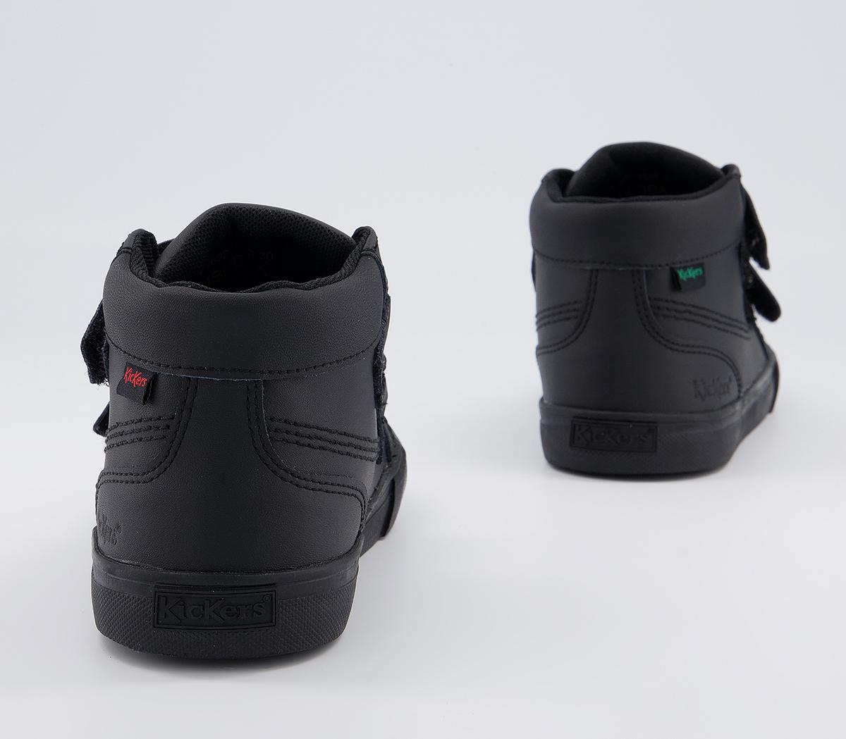 Kickers Tovni Hi Velcro Infant Boots Kickers Tovni Hi Velcro Infant Boots Black Leather
