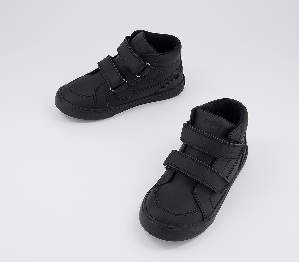 Kickers Tovni Hi Velcro Infant Boots Kickers Tovni Hi Velcro Infant Boots Black Leather