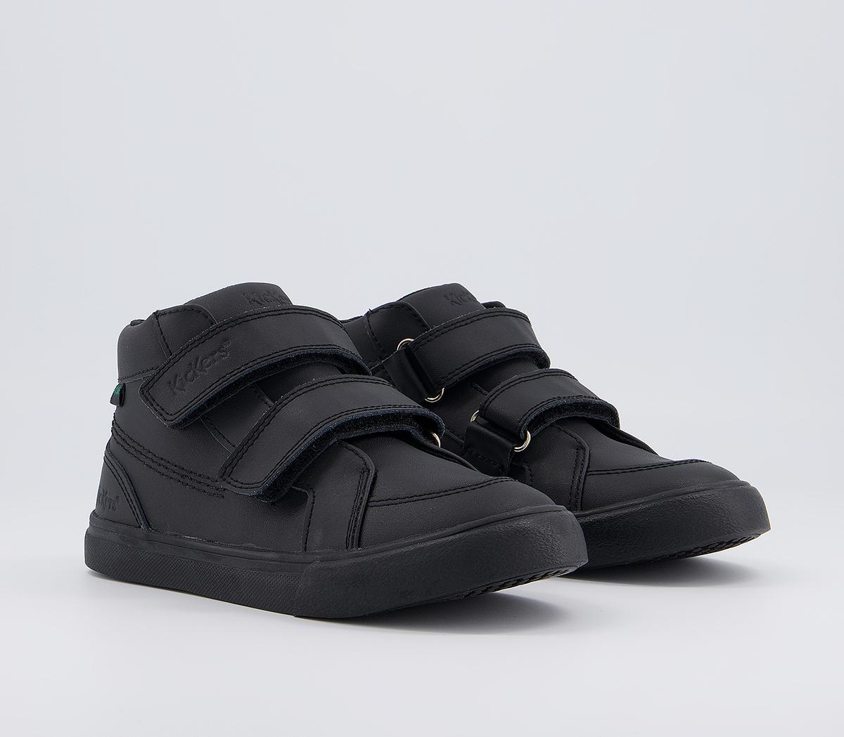 Kickers Tovni Hi Velcro Infant Boots Kickers Tovni Hi Velcro Infant Boots Black Leather