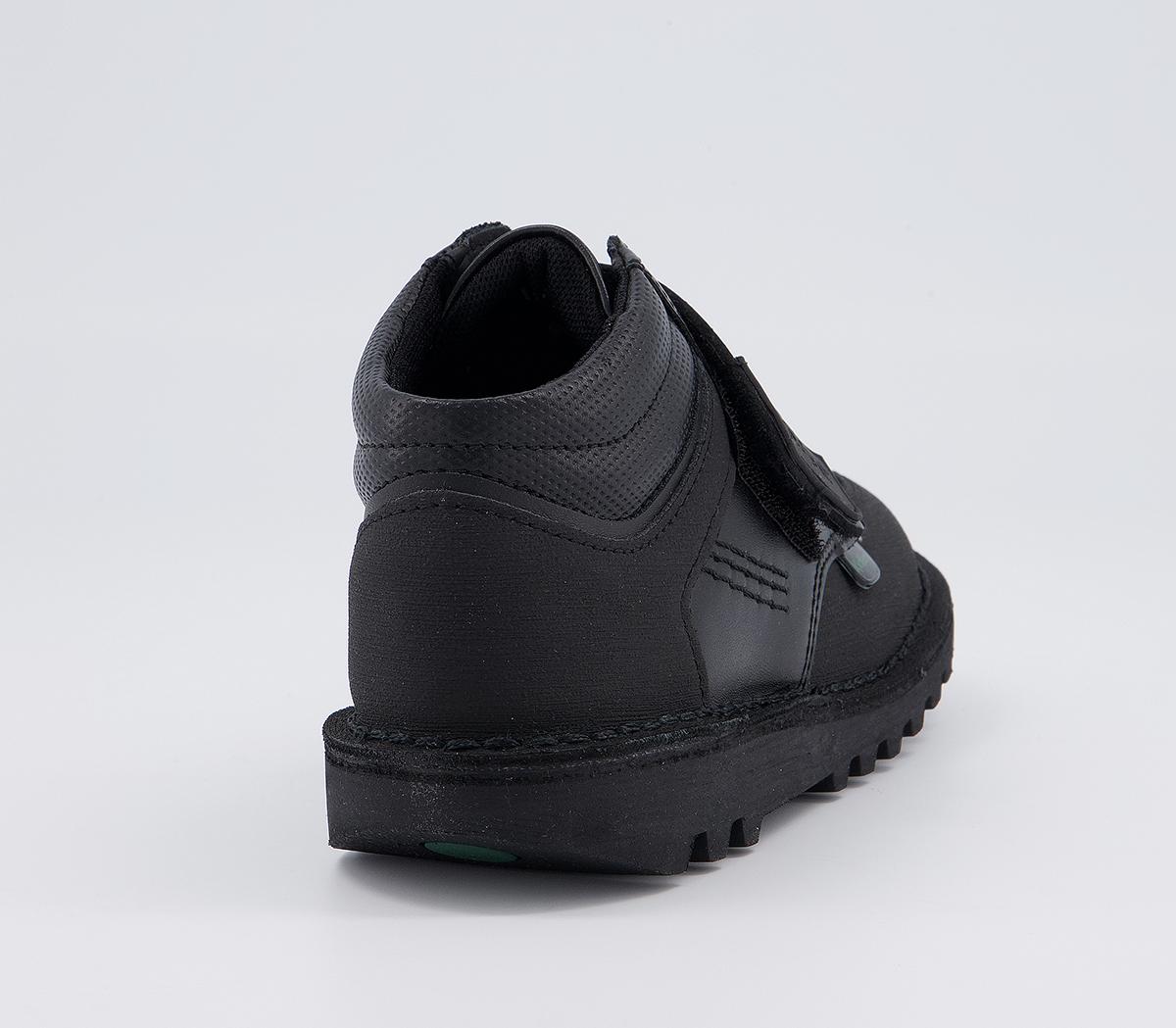 Kickers Kick Mid Scuff Infant Boots Kickers Kick Mid Scuff Infant Boots Black Leather
