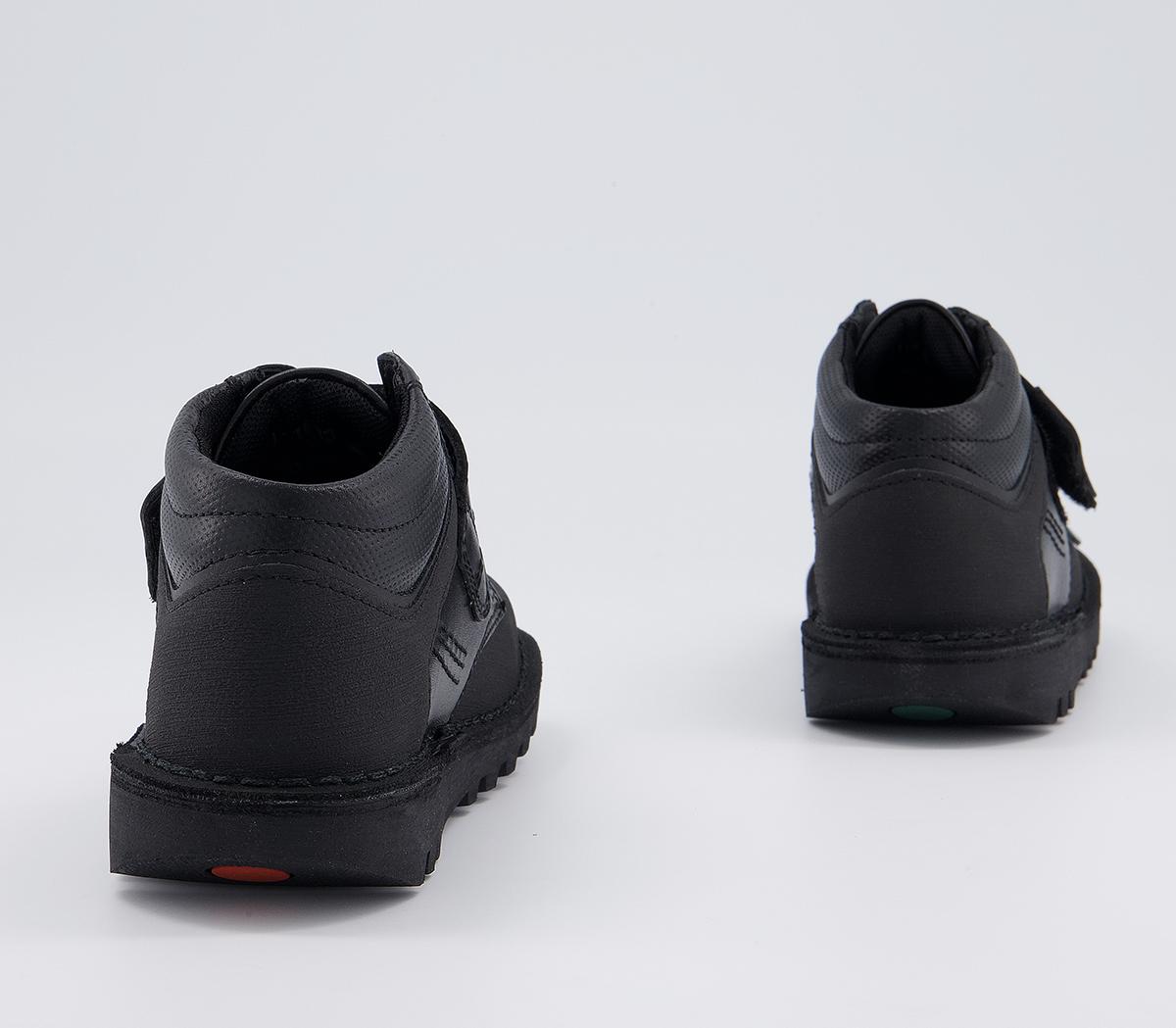 Kickers Kick Mid Scuff Infant Boots Kickers Kick Mid Scuff Infant Boots Black Leather