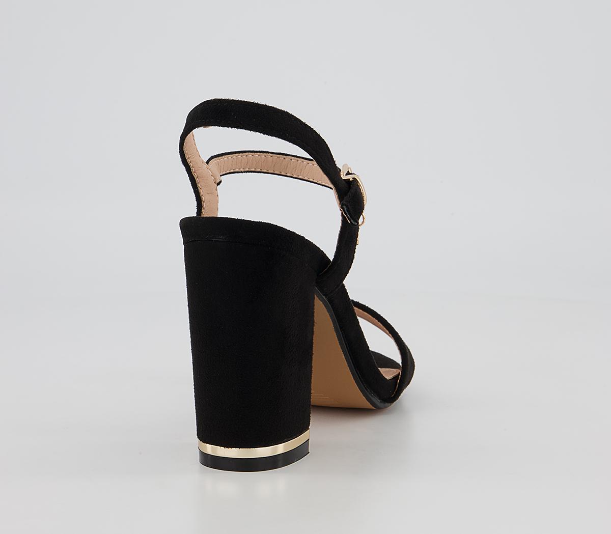 Office Hailey Simple Two Part Block Heeled Sandals Office Hailey Simple Two Part Block Heeled Sandals Black