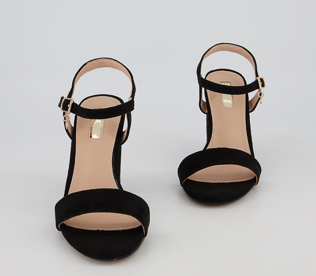 Office Hailey Simple Two Part Block Heeled Sandals Office Hailey Simple Two Part Block Heeled Sandals Black