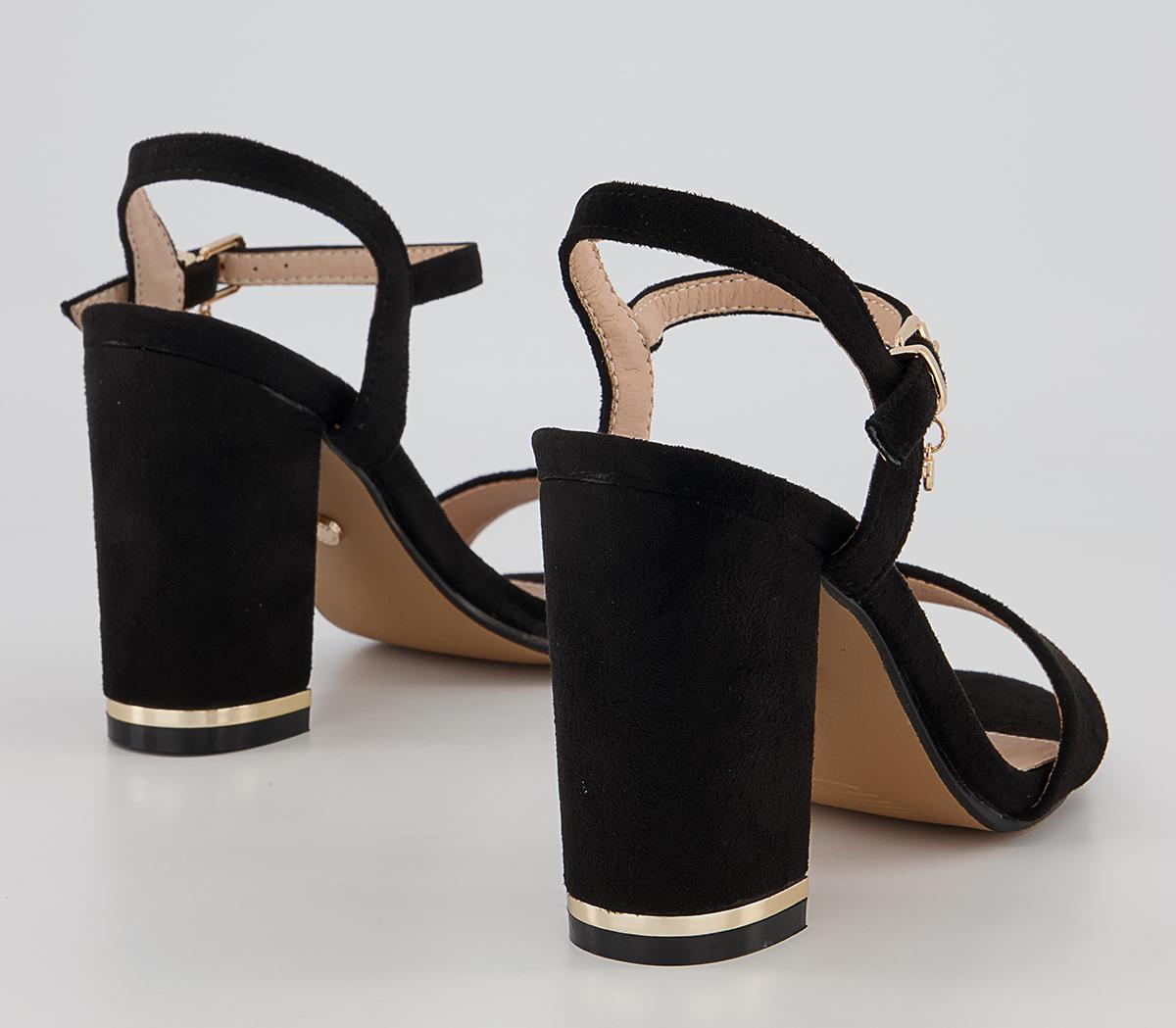 Office Hailey Simple Two Part Block Heeled Sandals Office Hailey Simple Two Part Block Heeled Sandals Black