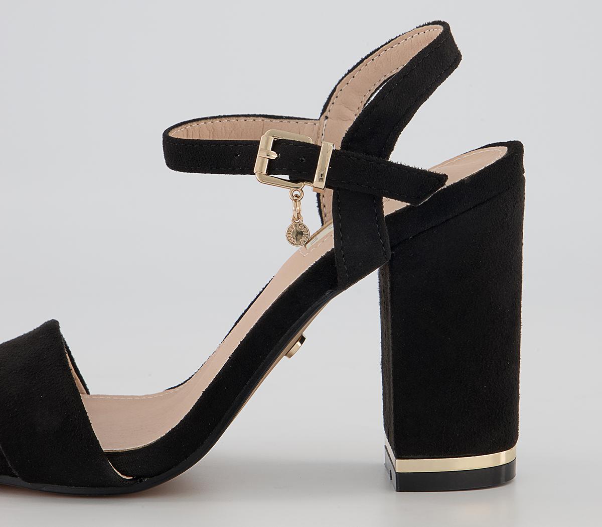 Office Hailey Simple Two Part Block Heeled Sandals Office Hailey Simple Two Part Block Heeled Sandals Black