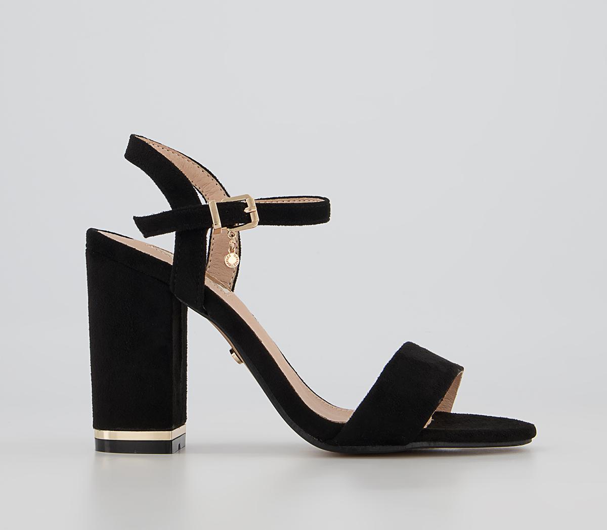 Office Hailey Simple Two Part Block Heeled Sandals Office Hailey Simple Two Part Block Heeled Sandals Black