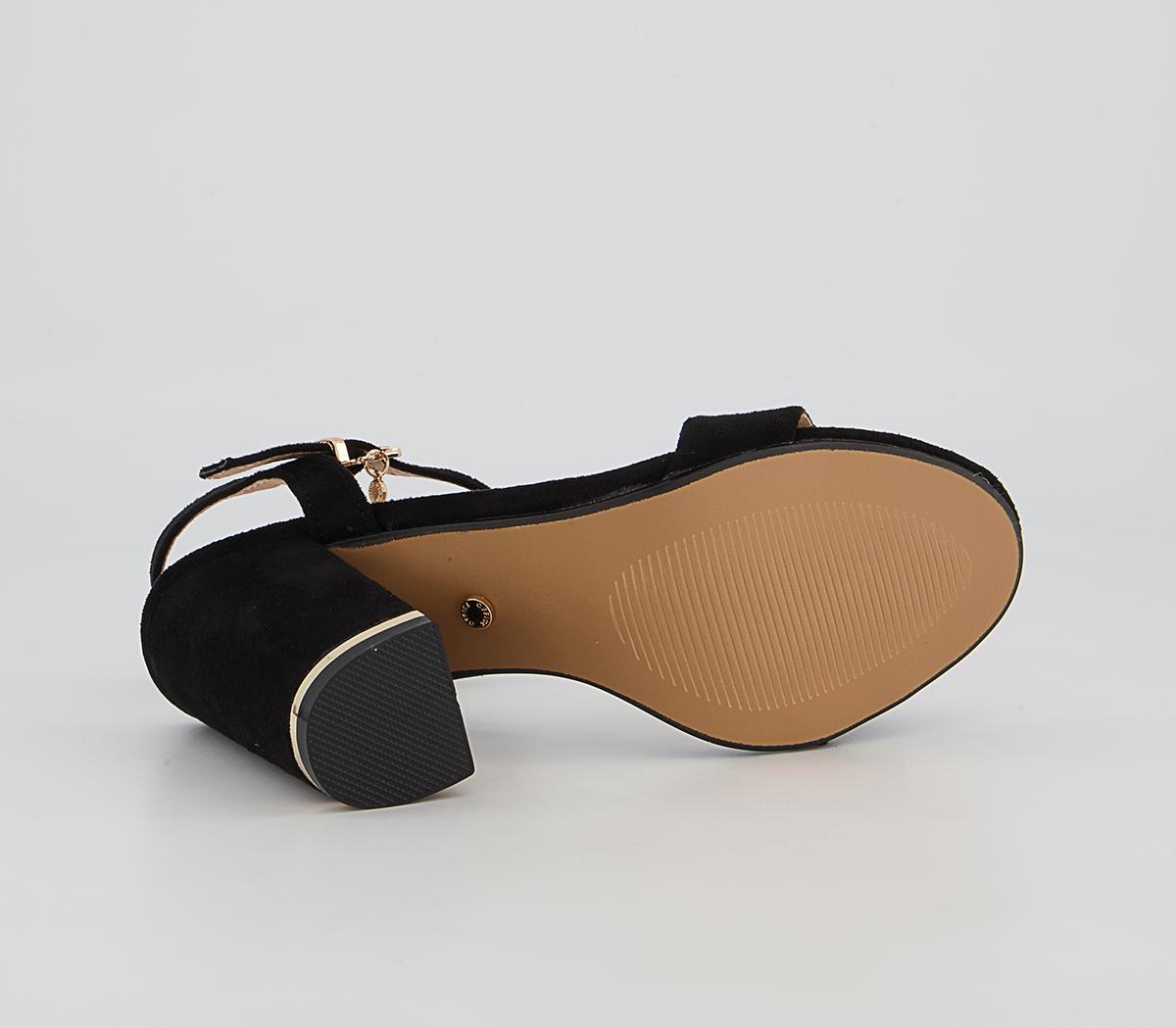Office Hailey Simple Two Part Block Heeled Sandals Office Hailey Simple Two Part Block Heeled Sandals Black