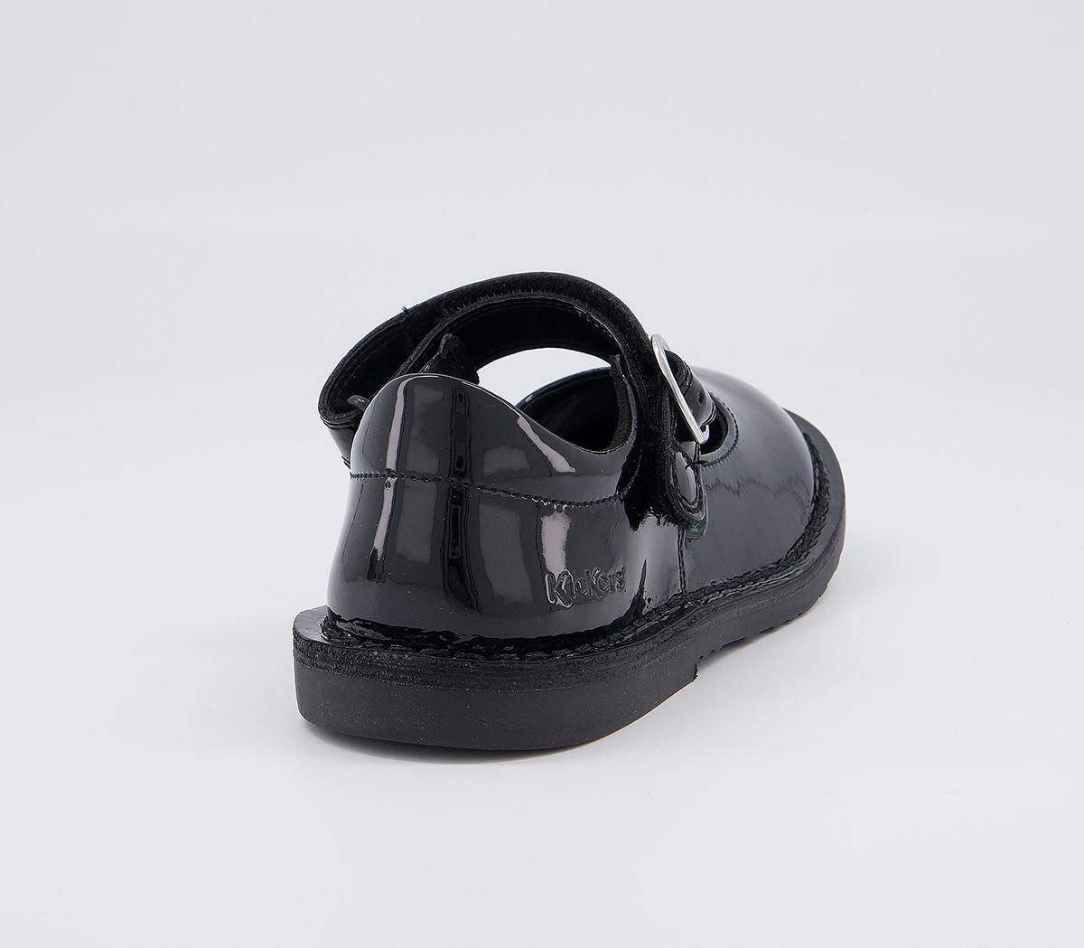 KickersAdlar Heart Infant Shoes KickersAdlar Heart Infant ShoesBlack Patent Leather