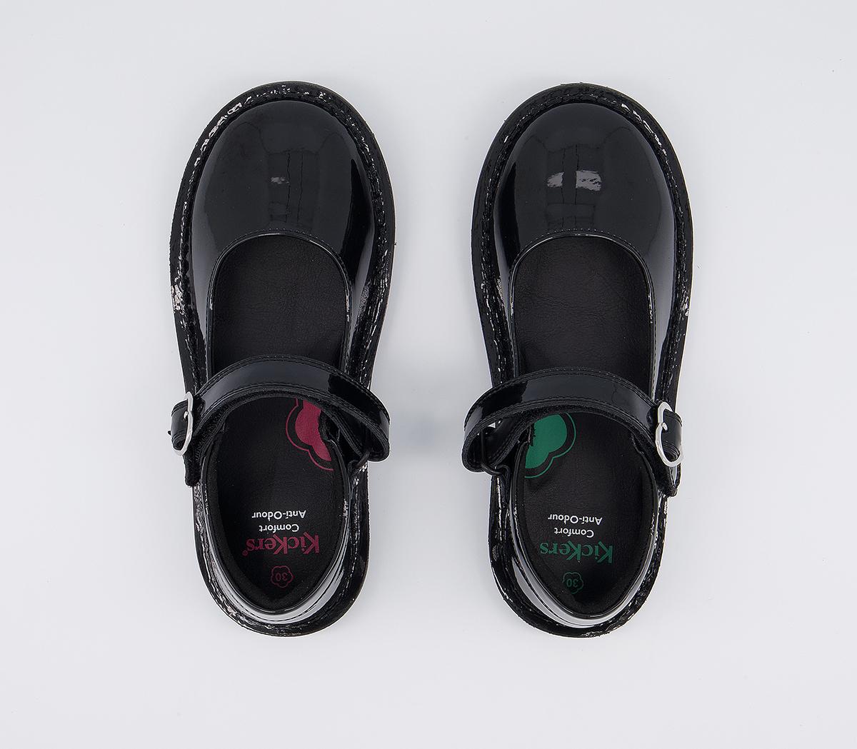 KickersAdlar Heart Infant Shoes KickersAdlar Heart Infant ShoesBlack Patent Leather