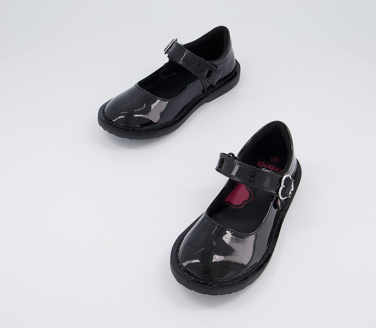 KickersAdlar Heart Infant Shoes KickersAdlar Heart Infant ShoesBlack Patent Leather