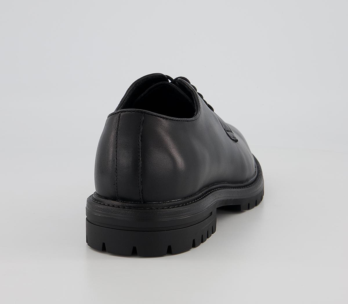 Office Moscow Round Toe Cleated Derby Shoes Office Moscow Round Toe Cleated Derby Shoes Black