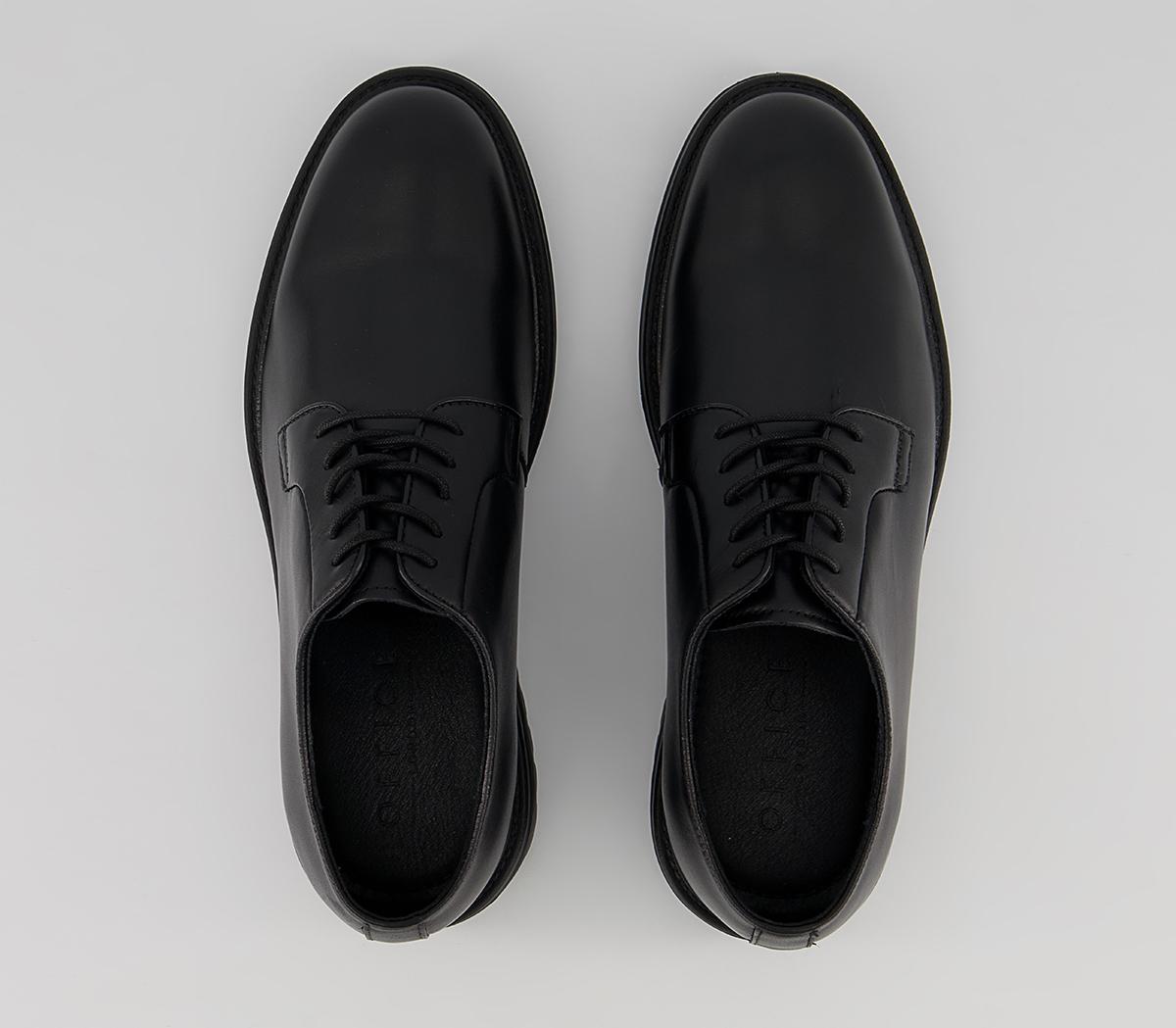 Office Moscow Round Toe Cleated Derby Shoes Office Moscow Round Toe Cleated Derby Shoes Black