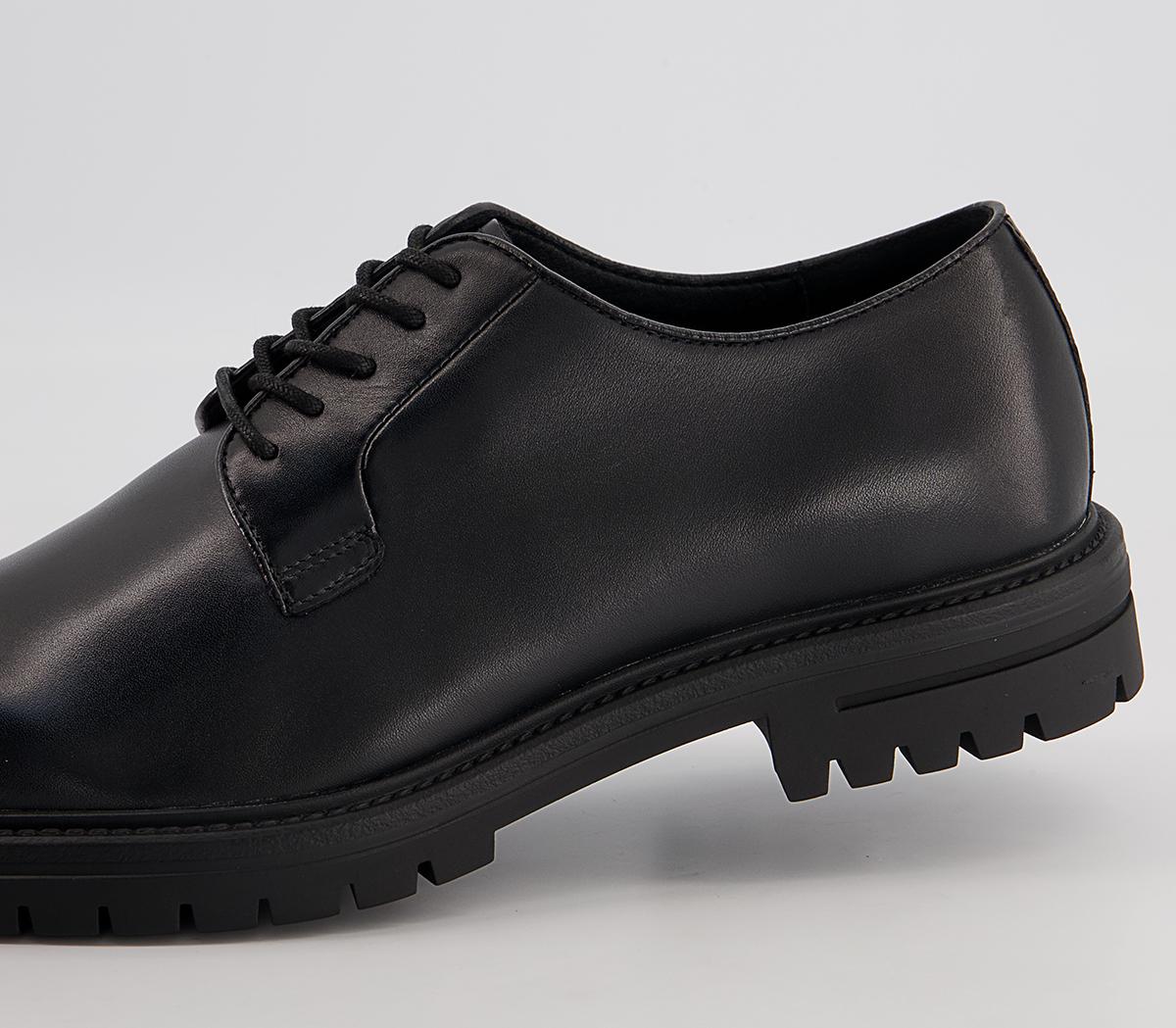 Office Moscow Round Toe Cleated Derby Shoes Office Moscow Round Toe Cleated Derby Shoes Black
