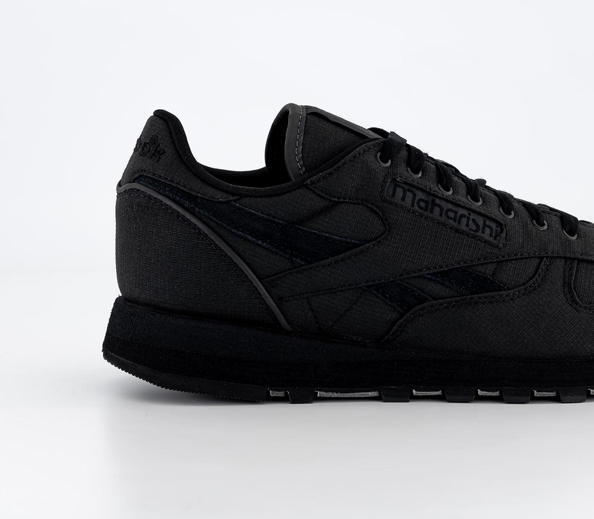 Reebok Classic Leather 1983 Vintage Trainers Maharishi Core Black Pure