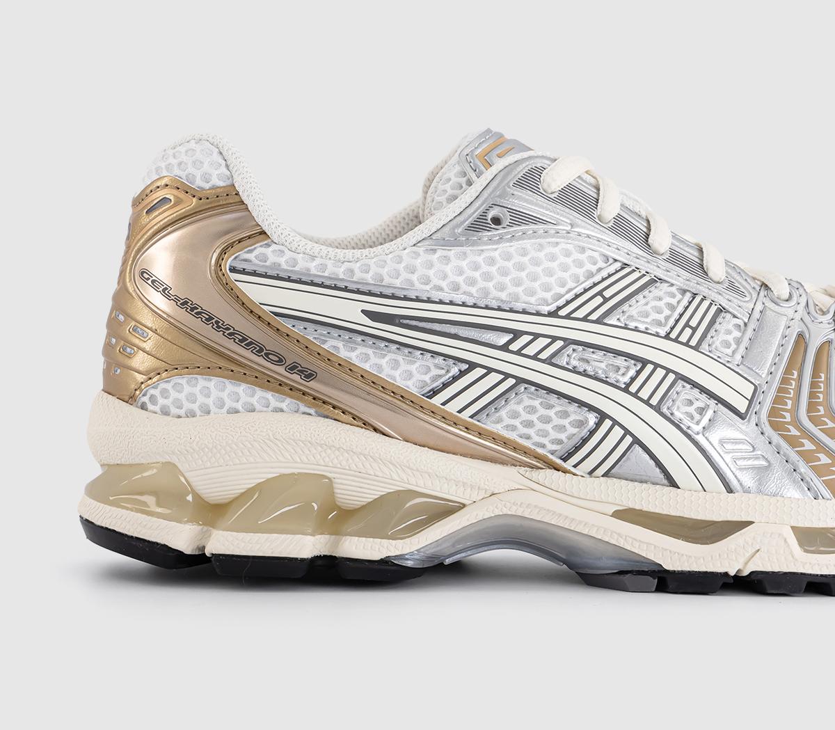 ASICS Gel Kayano 14 Trainers White Cream - Unisex Sports