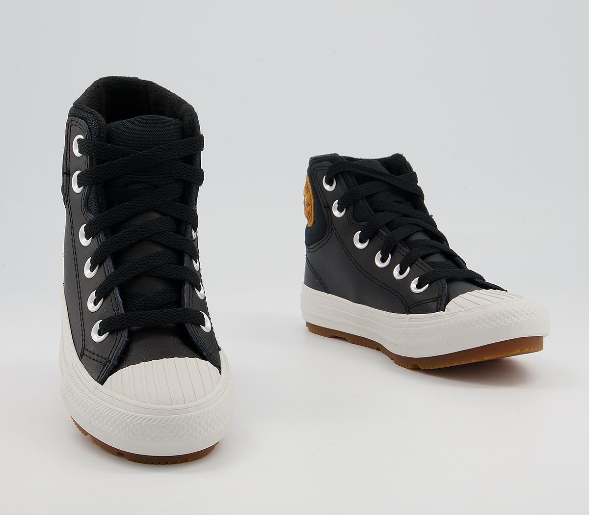 Converse All Star Berkshire Boot Youth Trainers Black Black Pale Putty ...