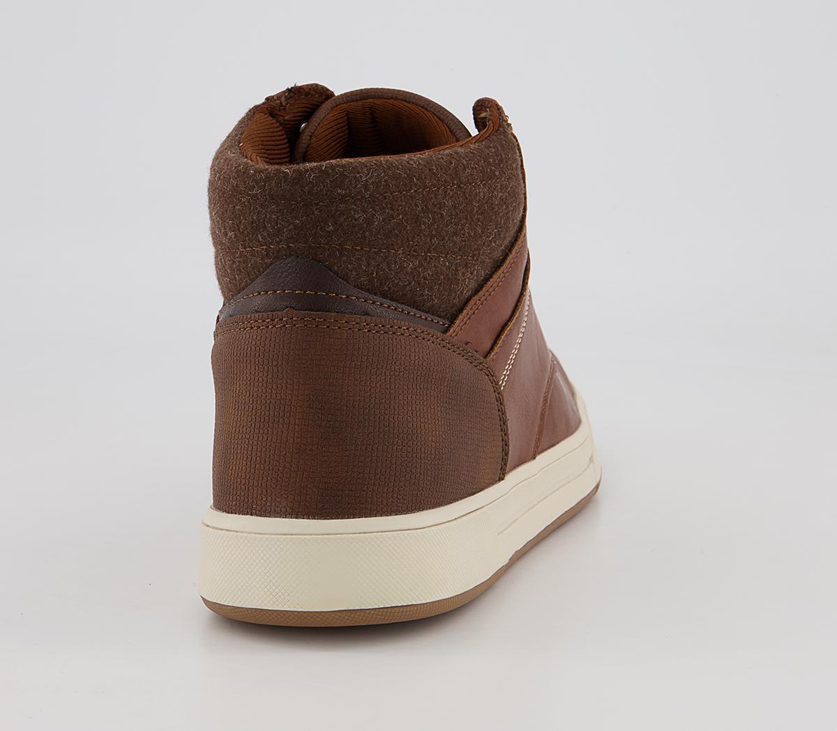 Office Croydon Smart Casual Mid Top Sneakers Office Croydon Smart Casual Mid Top Sneakers Tan