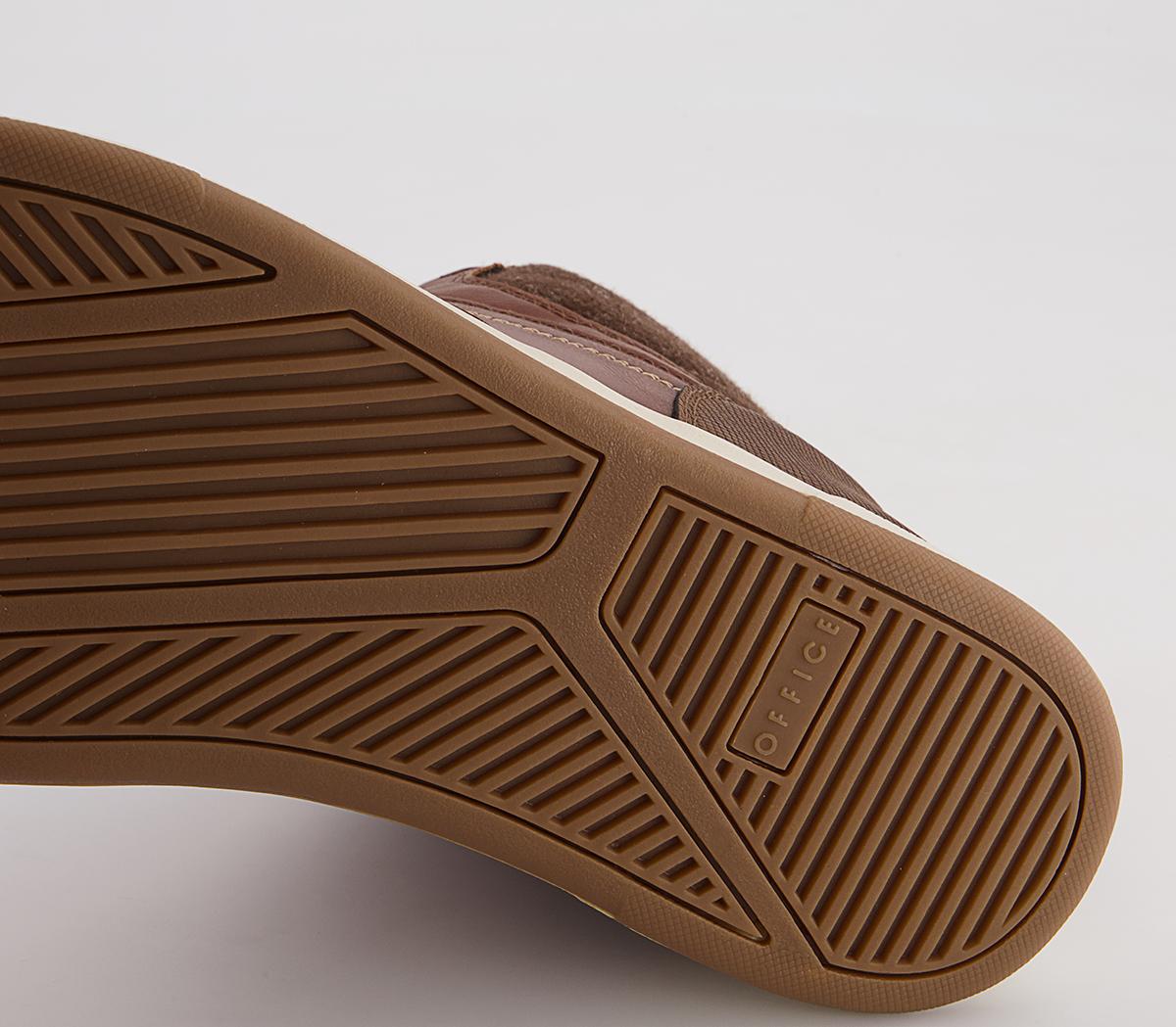 Office Croydon Smart Casual Mid Top Sneakers Office Croydon Smart Casual Mid Top Sneakers Tan