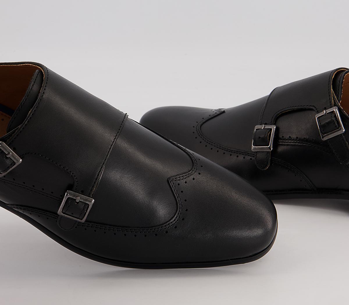 Office Manor Wingcap Monk Shoes Office Manor Wingcap Monk Shoes Black