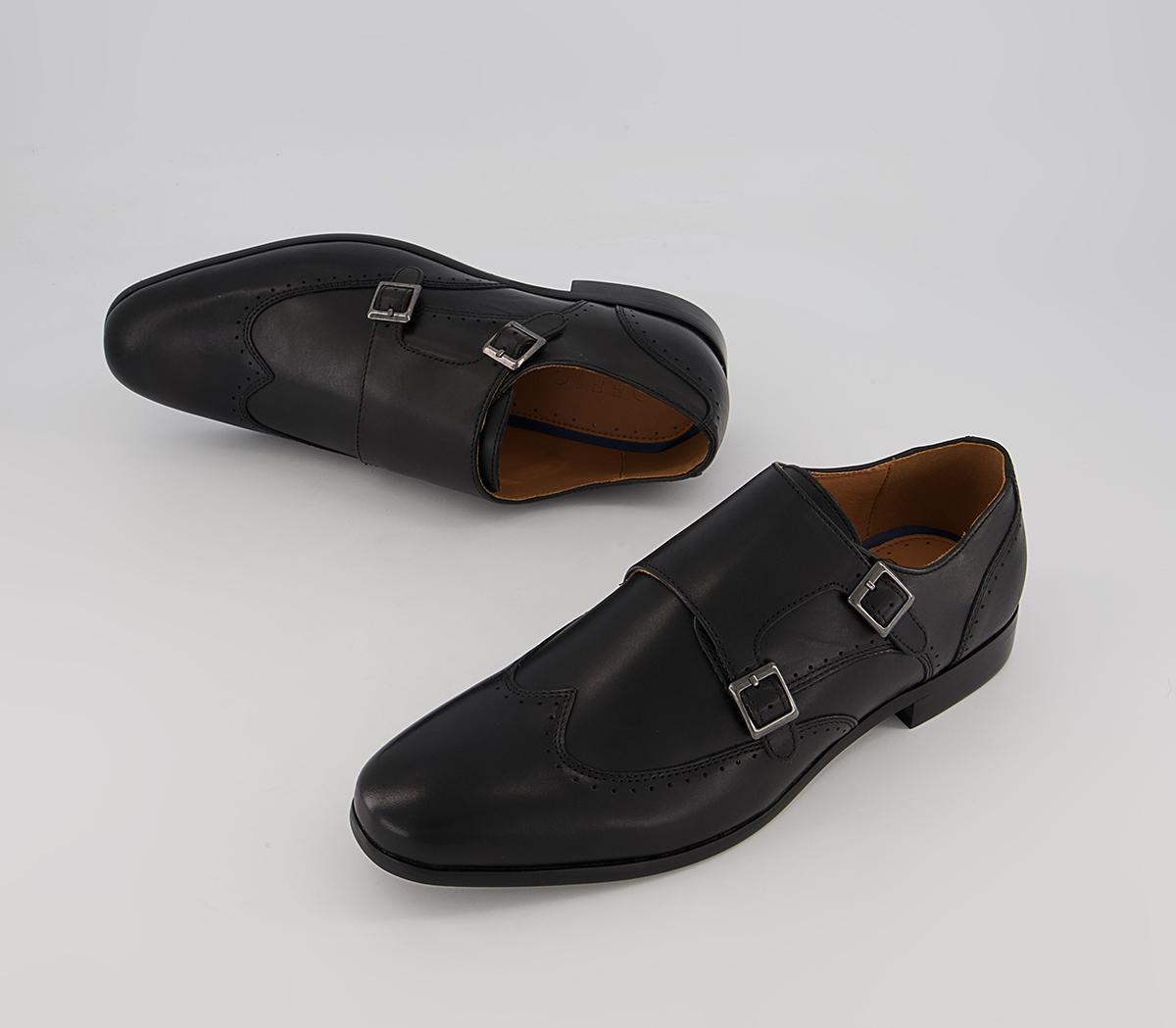 Office Manor Wingcap Monk Shoes Office Manor Wingcap Monk Shoes Black