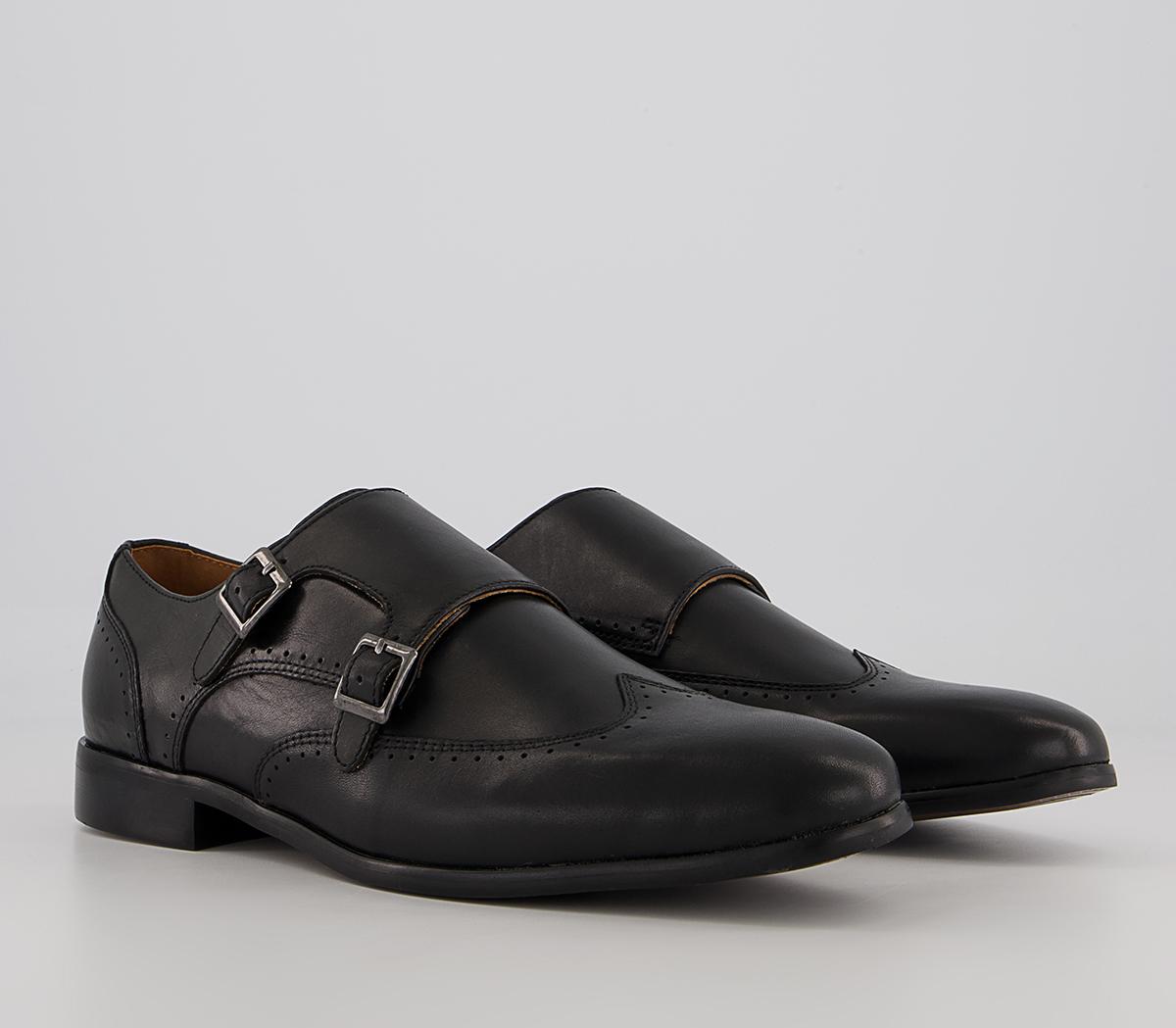 Office Manor Wingcap Monk Shoes Office Manor Wingcap Monk Shoes Black