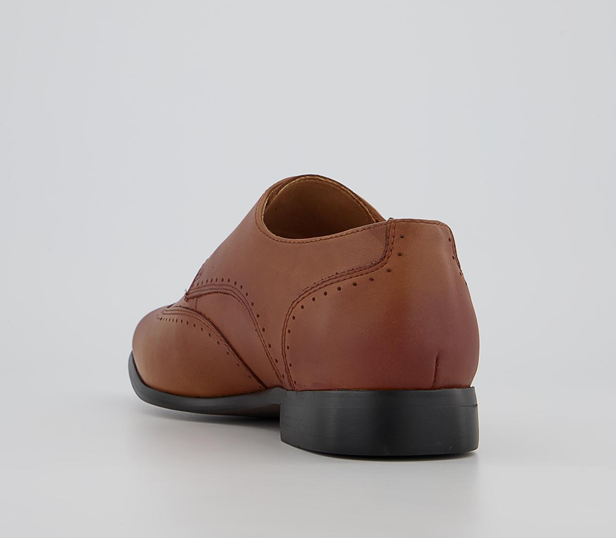 Office Manor Wingcap Monk Shoes Office Manor Wingcap Monk Shoes Tan