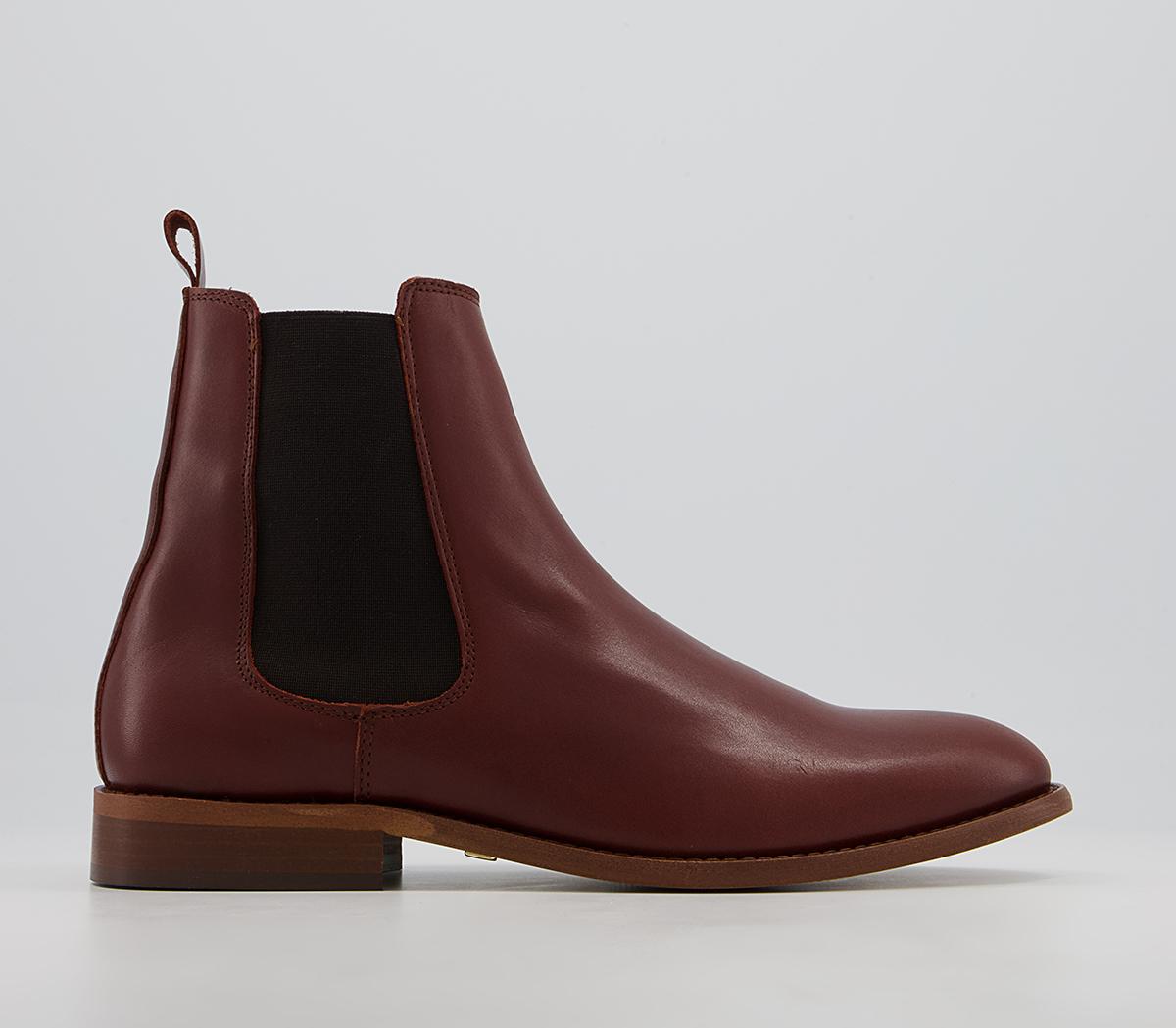 OFFICEBarcelona High Throat Chelsea BootsBrown