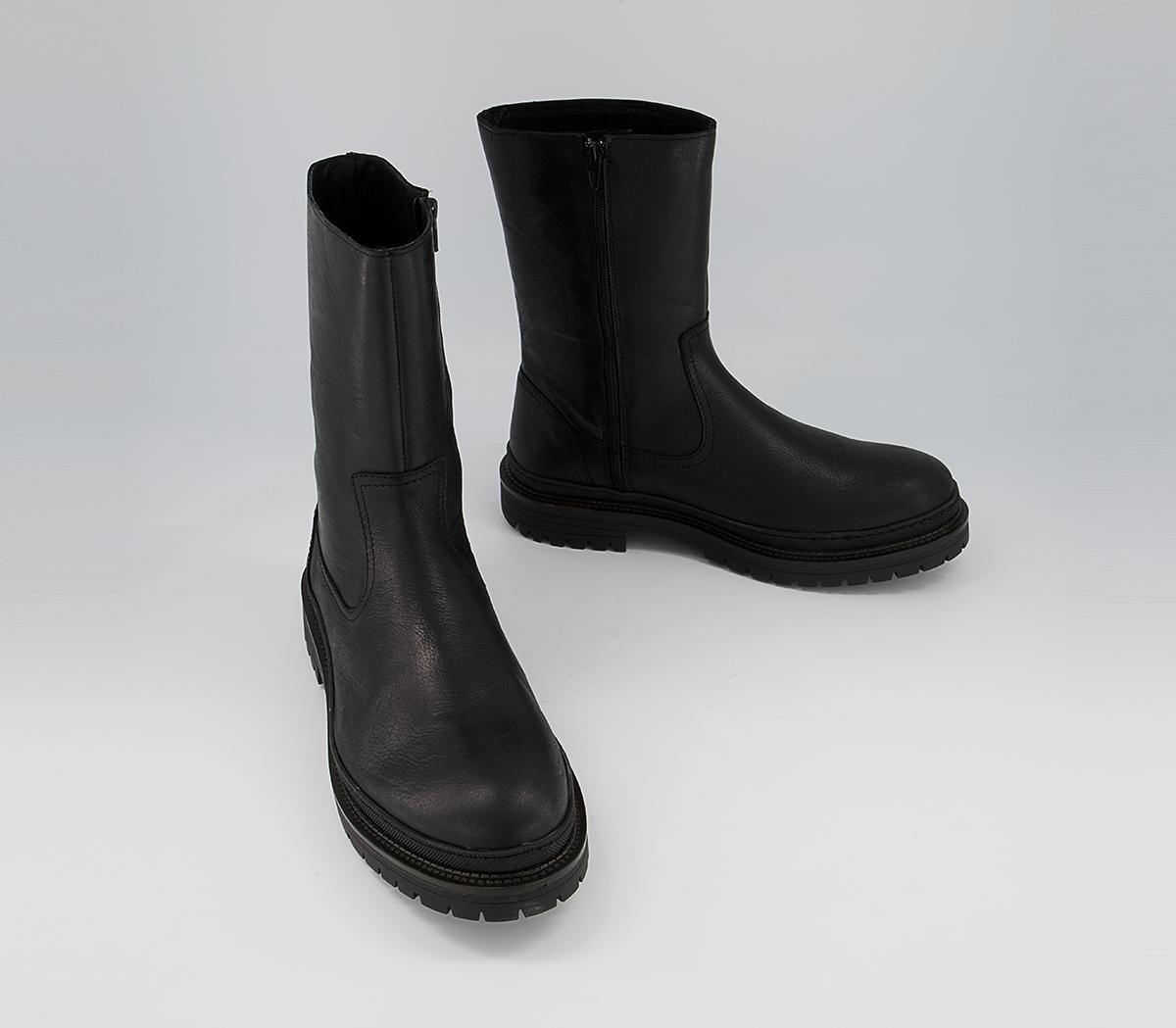 Office Belize Biker Zip Boots Office Belize Biker Zip Boots Black
