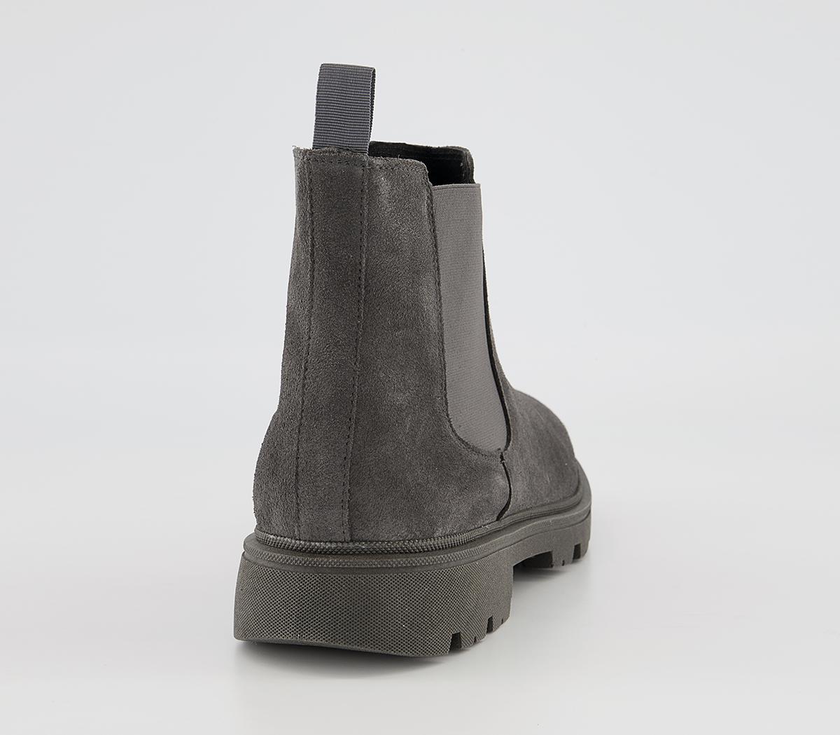 Office Bethal Colour Block Suede Chelsea Boots Office Bethal Colour Block Suede Chelsea Boots Dark Grey