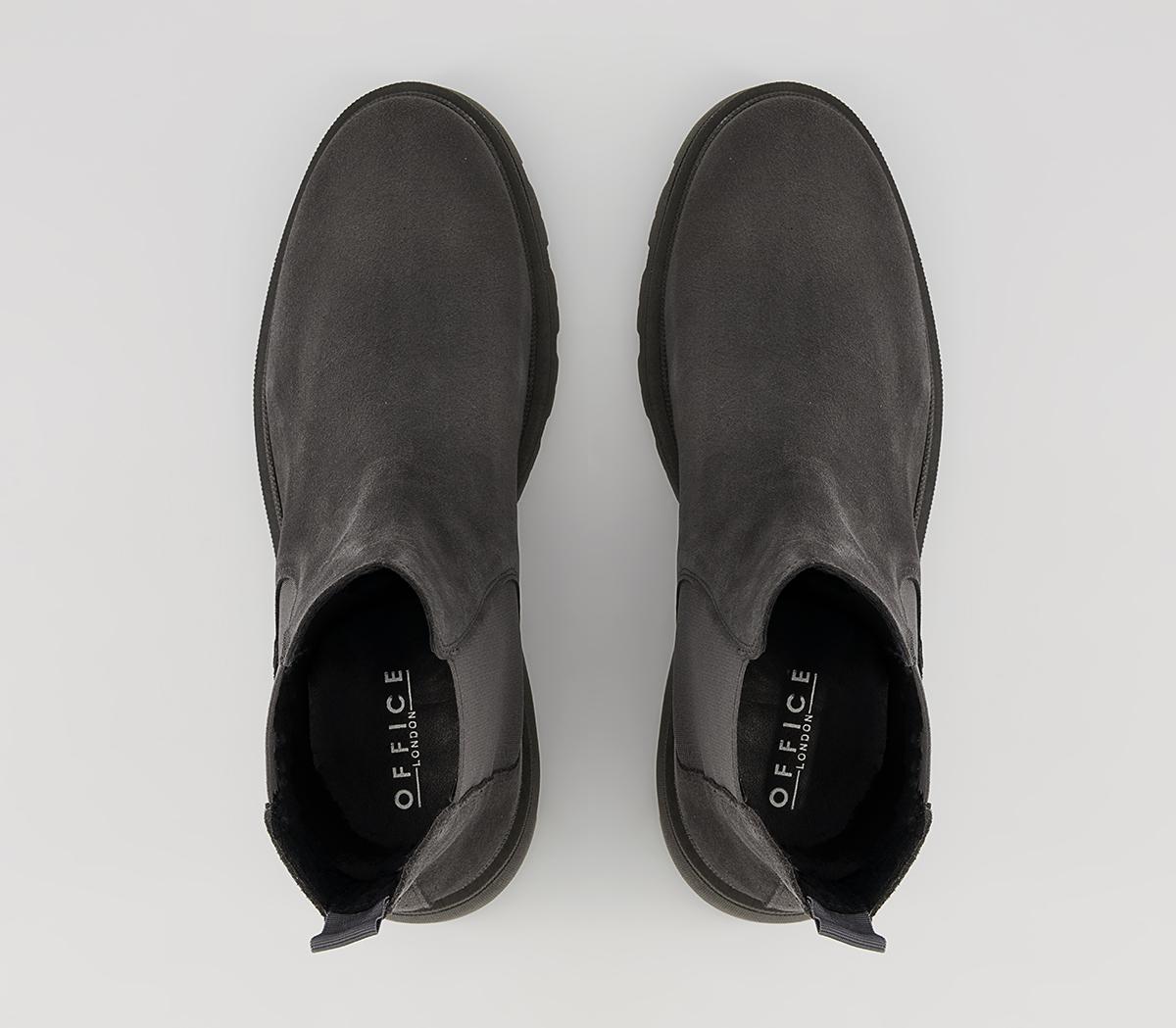 Office Bethal Colour Block Suede Chelsea Boots Office Bethal Colour Block Suede Chelsea Boots Dark Grey