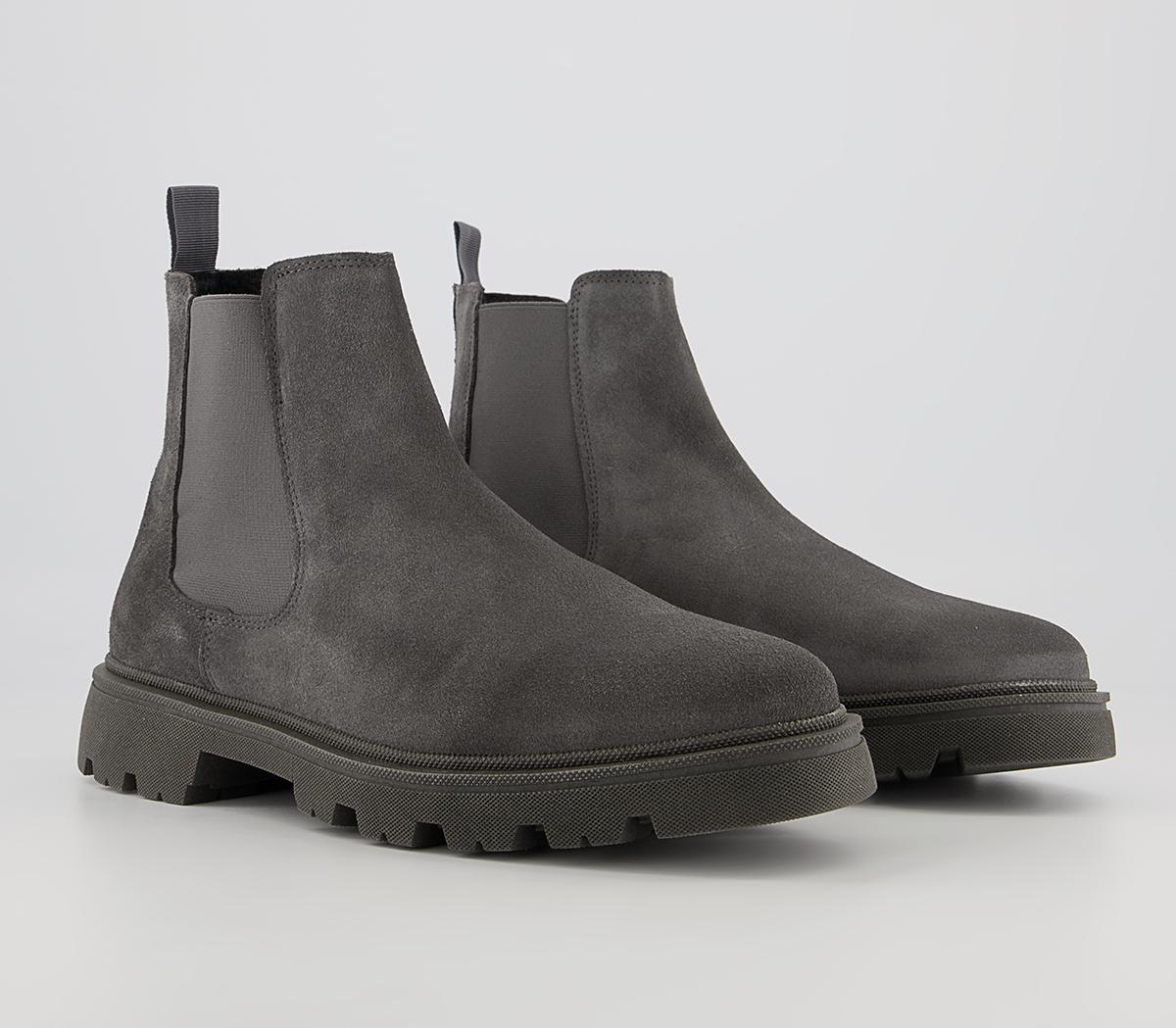 Office Bethal Colour Block Suede Chelsea Boots Office Bethal Colour Block Suede Chelsea Boots Dark Grey