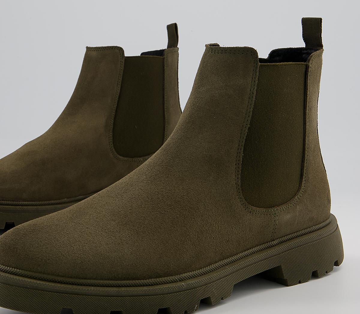 Office Bethal Colour Block Suede Chelsea Boots Office Bethal Colour Block Suede Chelsea Boots Khaki
