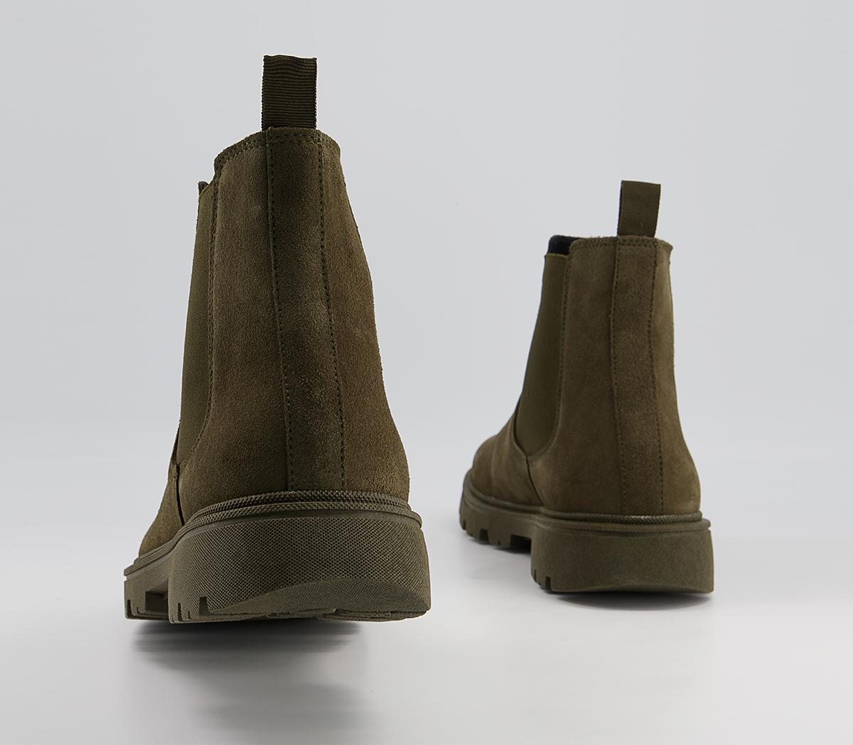 Office Bethal Colour Block Suede Chelsea Boots Office Bethal Colour Block Suede Chelsea Boots Khaki
