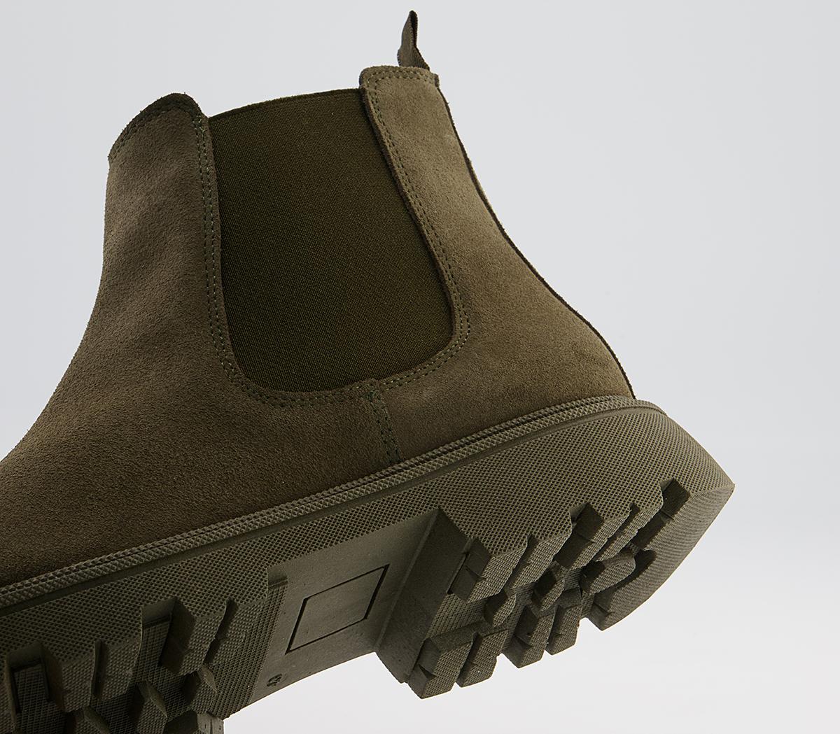 Office Bethal Colour Block Suede Chelsea Boots Office Bethal Colour Block Suede Chelsea Boots Khaki