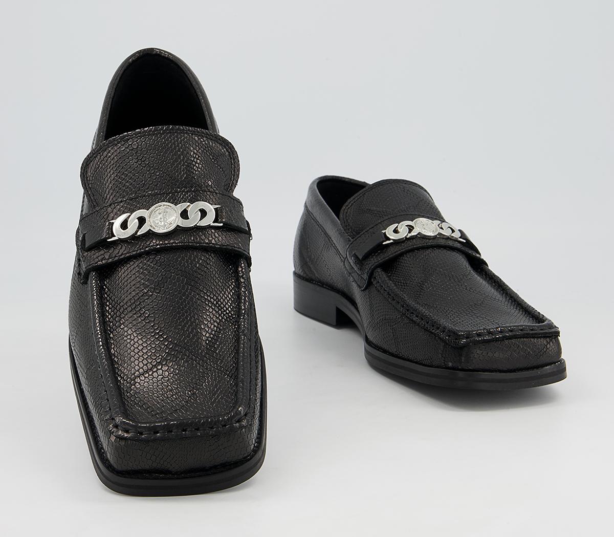 Office Marlin Square Toe Chain Loafers Office Marlin Square Toe Chain Loafers Black