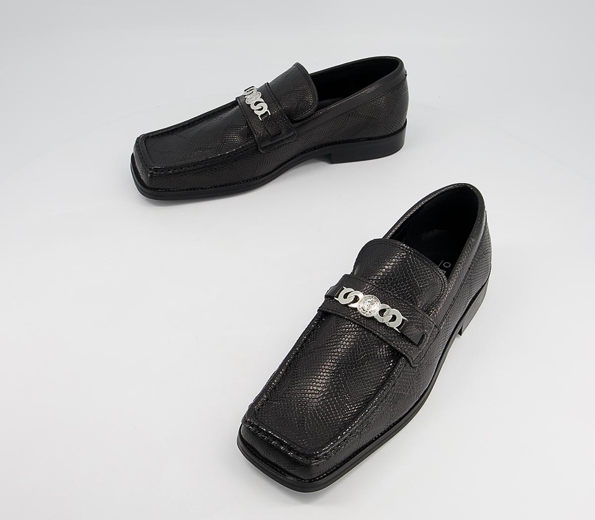 Office Marlin Square Toe Chain Loafers Office Marlin Square Toe Chain Loafers Black