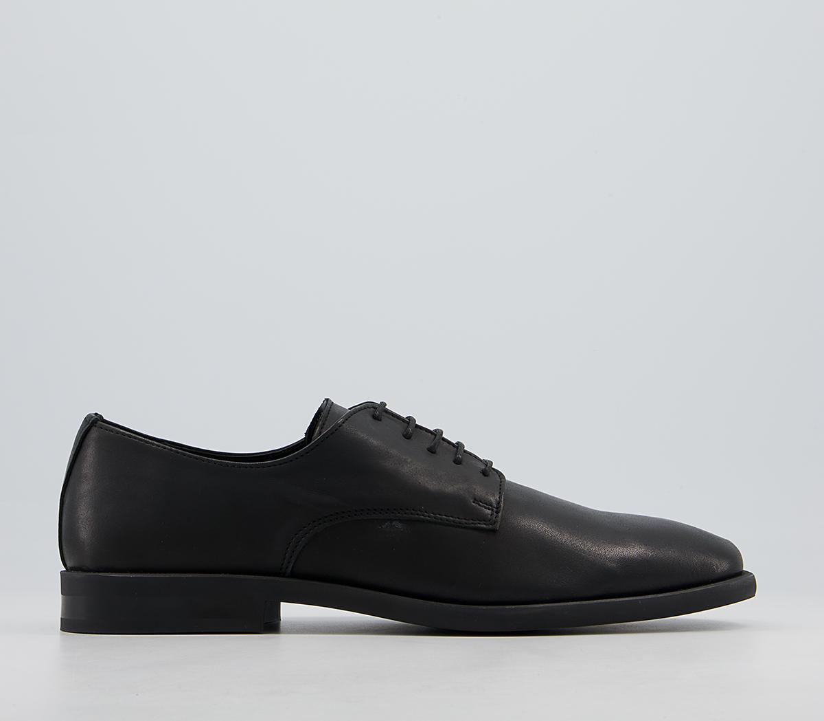 OFFICEMuscat Square Toe High Shine Derby ShoesBlack High Shine