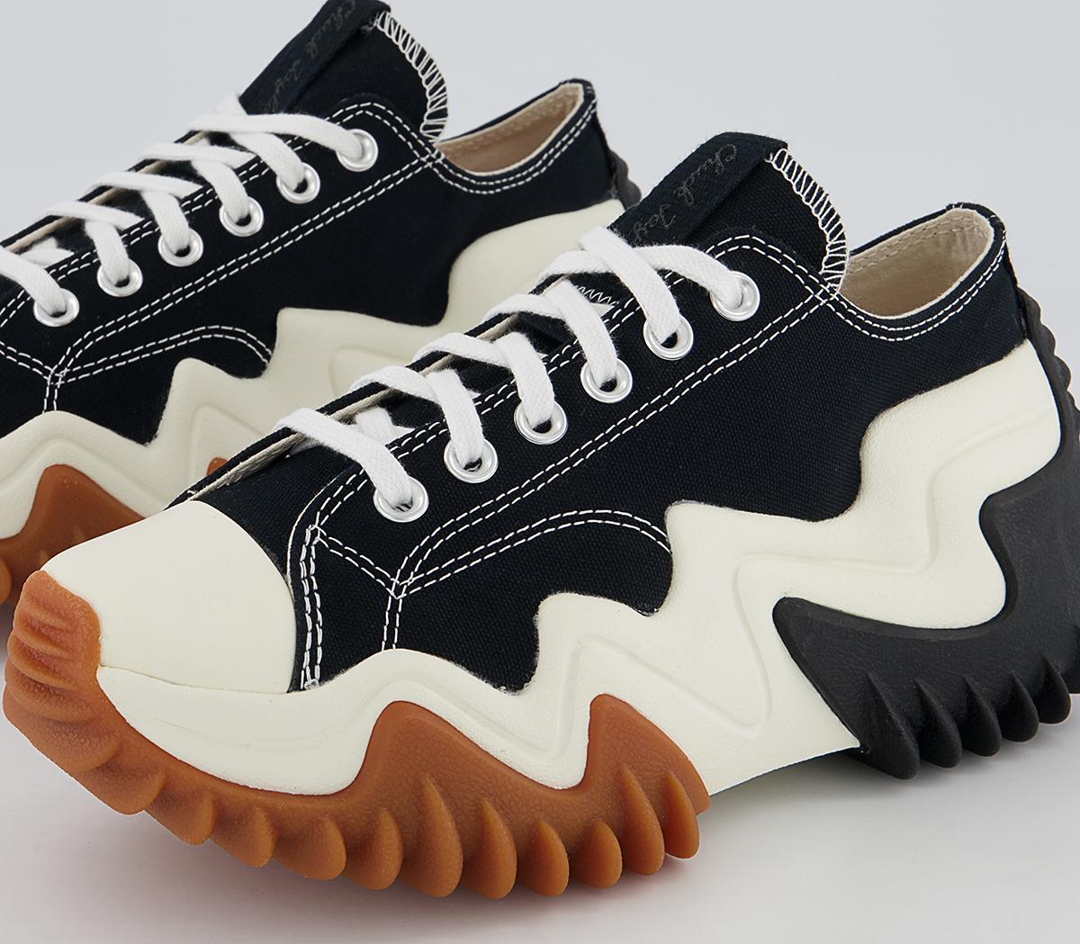 ConverseRun Star Motion Ox Platform TrainersBlack White
