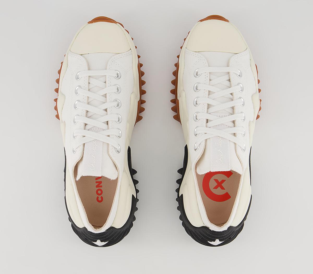 Converse Run Star Motion Ox Platform Trainers Converse Run Star Motion Ox Platform Trainers White Black Egret