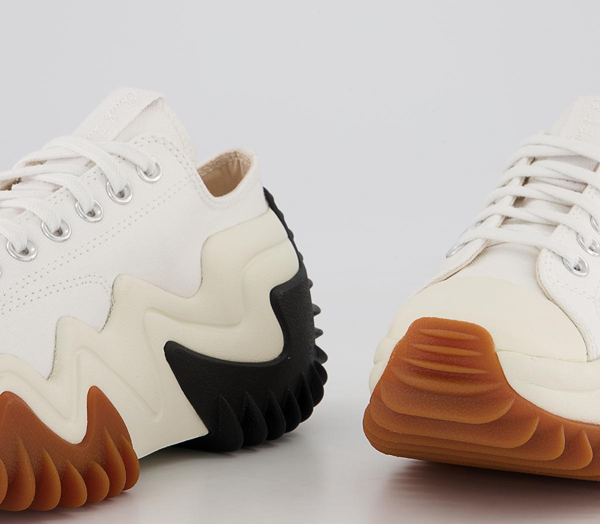 Converse Run Star Motion Ox Platform Trainers Converse Run Star Motion Ox Platform Trainers White Black Egret